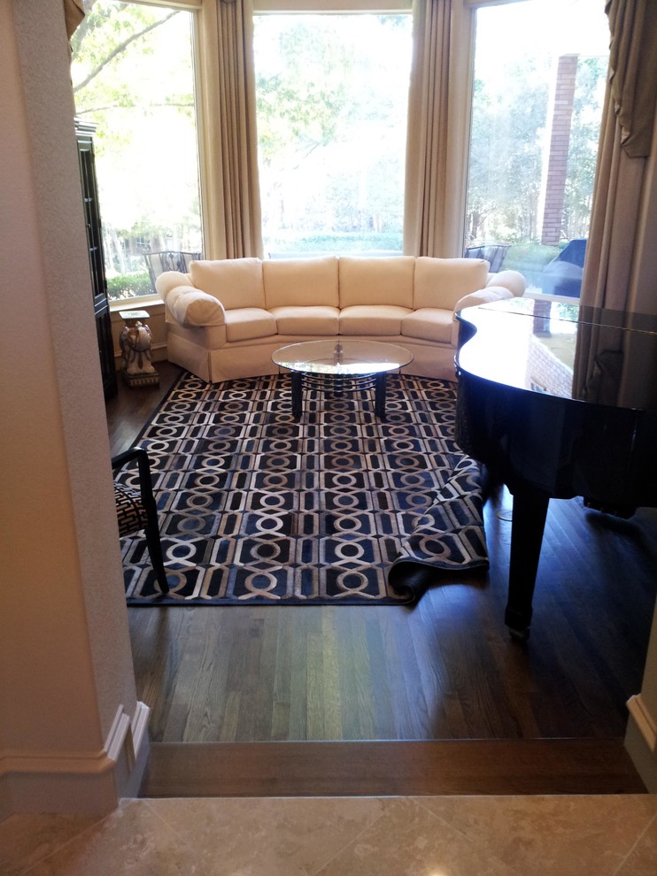 cowhides Modern Living Room Dallas by Truett Fine Carpets