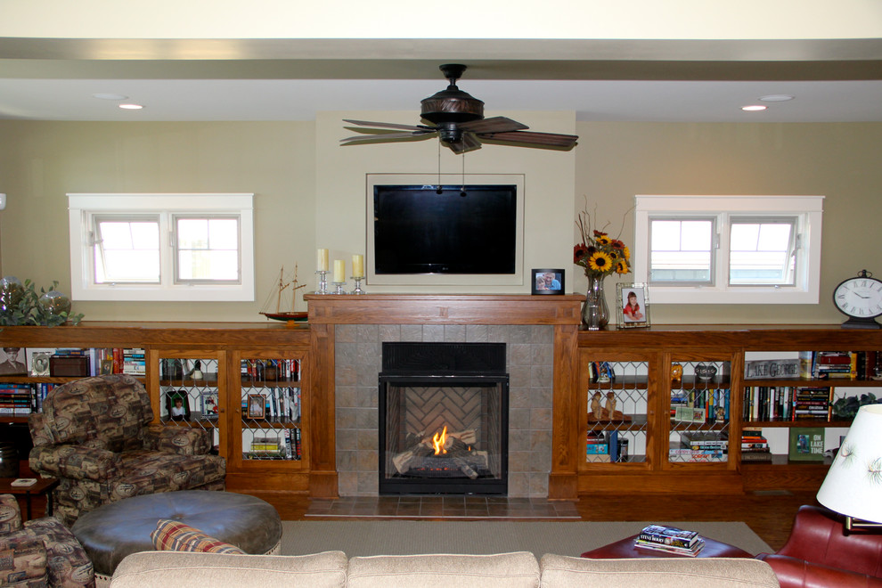 Cozy Craftsman Lake Home - Craftsman - Living Room - Indianapolis - by ...