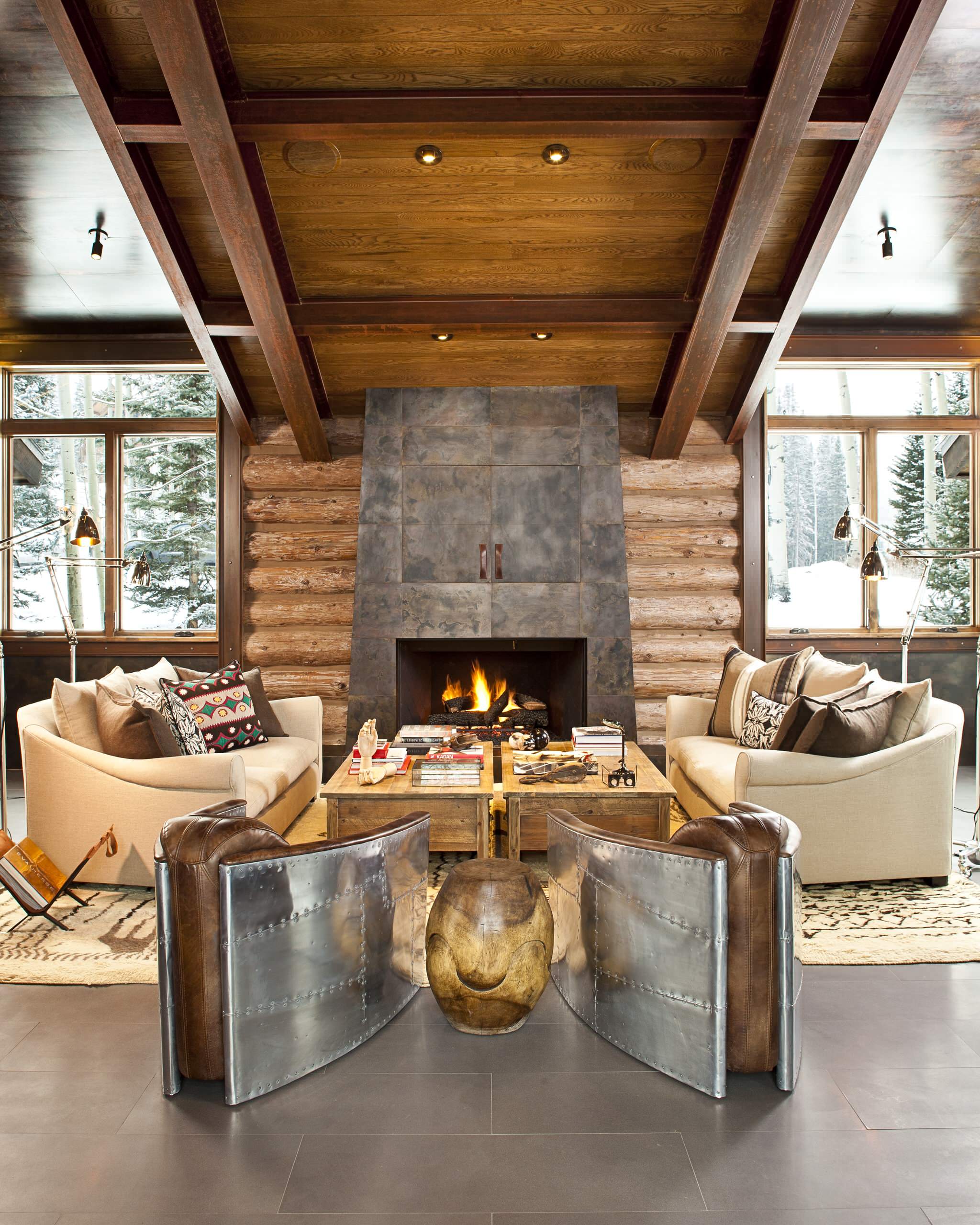 Cozy Mountain Living Room - Contemporary - Living Room - Denver - By Studio  Frank | Houzz