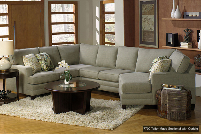 Cozy Sectional in Transitional Living Room Transitional Living Room