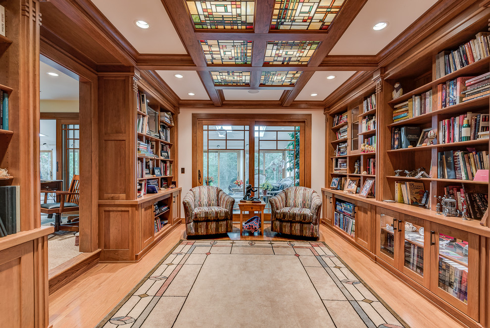 Craftsman Library Seymour - Craftsman - Living Room - Chicago - by ...
