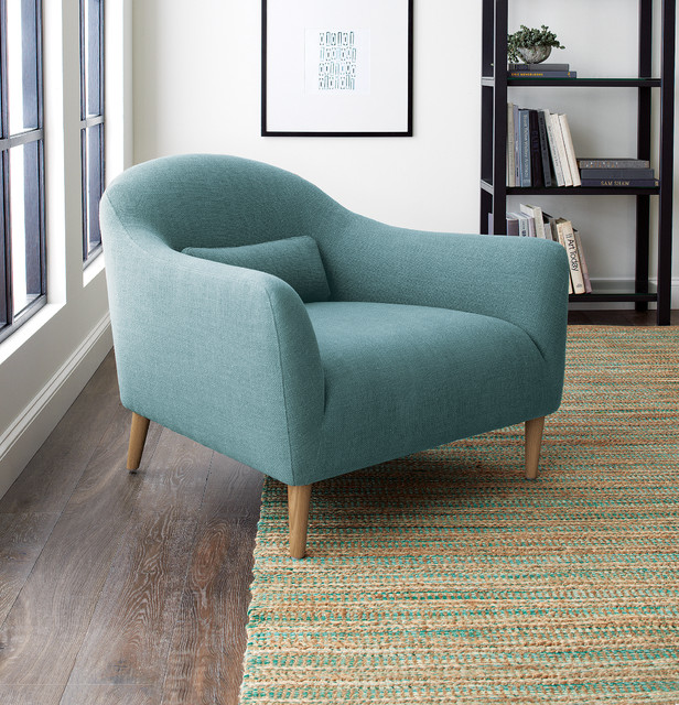 Sebago Chair with Cushion Contemporary Living Room Chicago