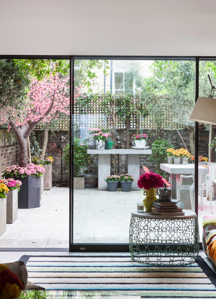 Living room photo in London