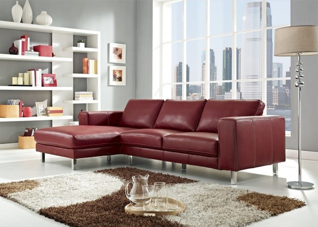 Creative leather online sectional