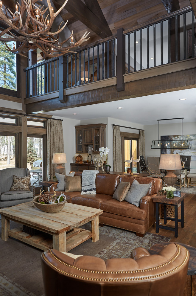 Crooked River Home - Rustic - Living Room - Grand Rapids - by Villa