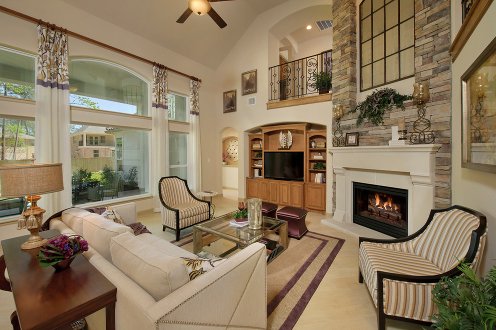 Classic living room in Houston.