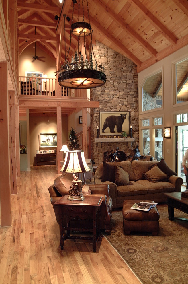 Photo of a rustic living room in Other.