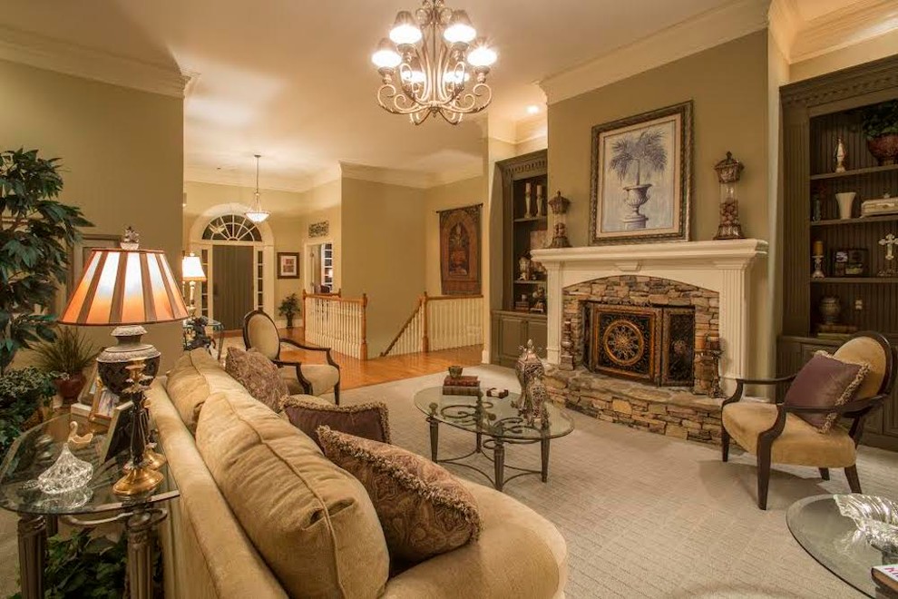 Cumming Country Estate Living Room Atlanta by INTERIOR