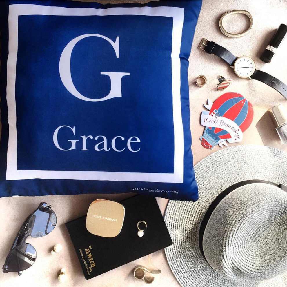 Cushions MONOGRAM by ATD Living Room Singapore by AllThingsDeco