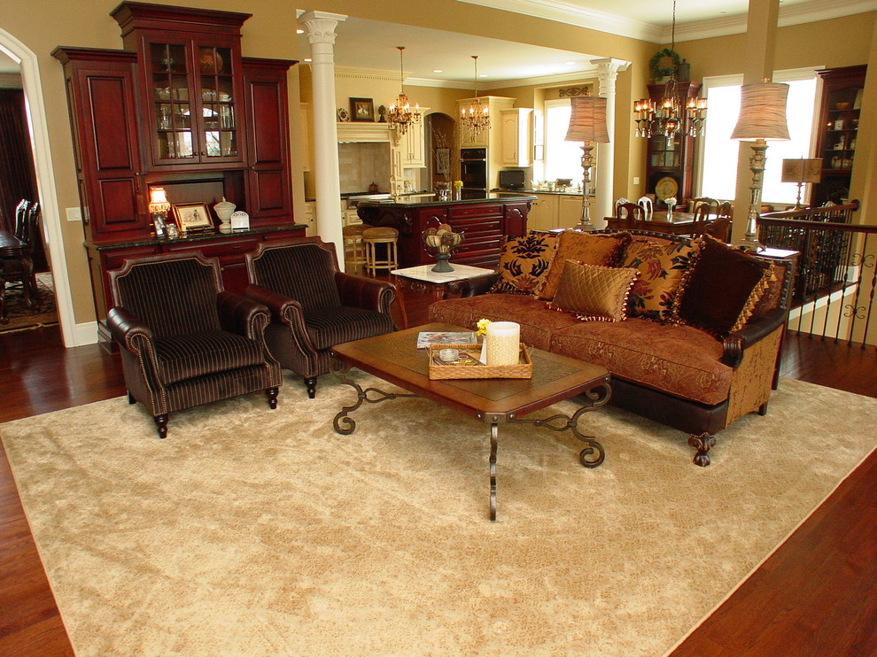 Living room - traditional living room idea in Kansas City
