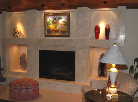 Design ideas for a contemporary living room in Phoenix.