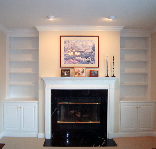Custom Builtin Bookcases Traditional Living Room Philadelphia