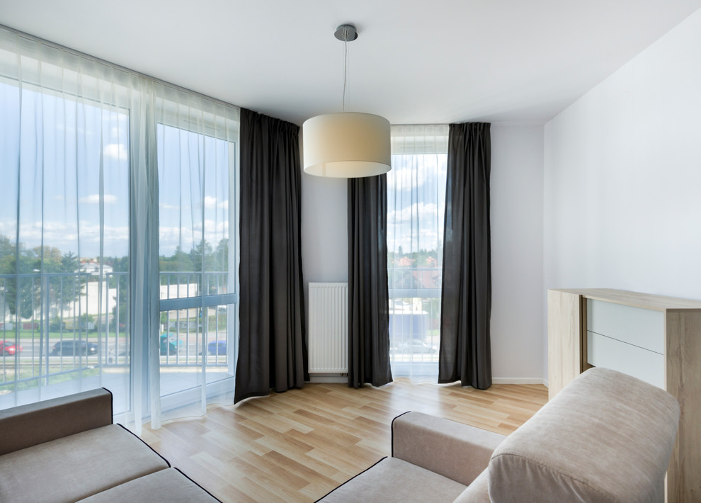 Esempio di un soggiorno design di medie dimensioni