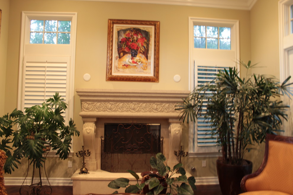 Custom fireplace mantels in San Diego Living Room San Diego by