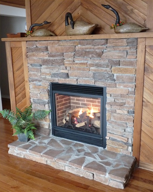 Custom Fireplace Projects Montagne Salon Autres périmètres par