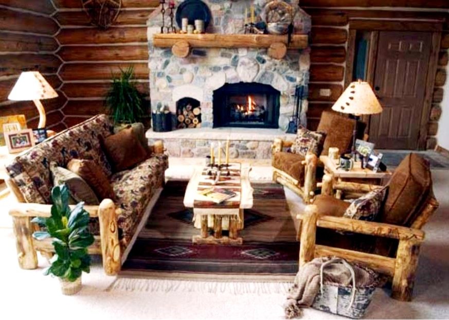 Living room - shabby-chic style living room idea in Austin