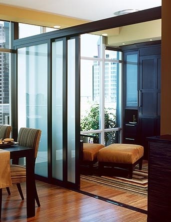 Custom Interior Glass Room Dividers, Dining Room Partition Doors