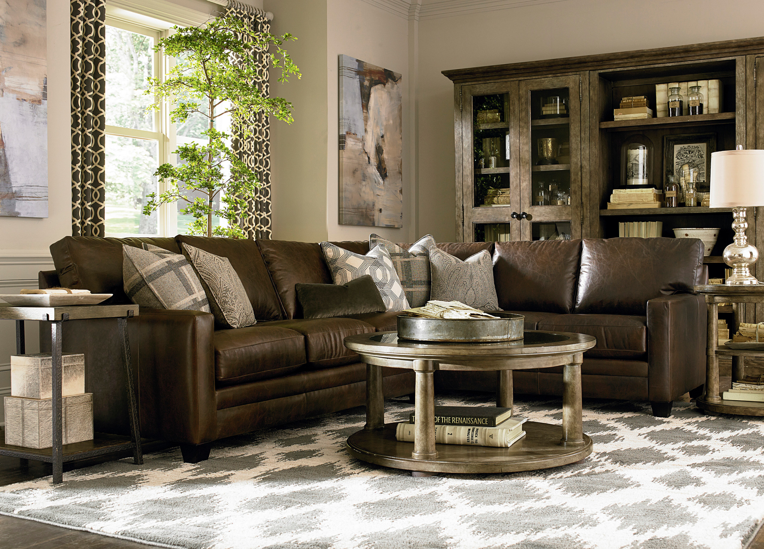 Living Room Design Ideas With Brown Leather Couch Baci Living Room
