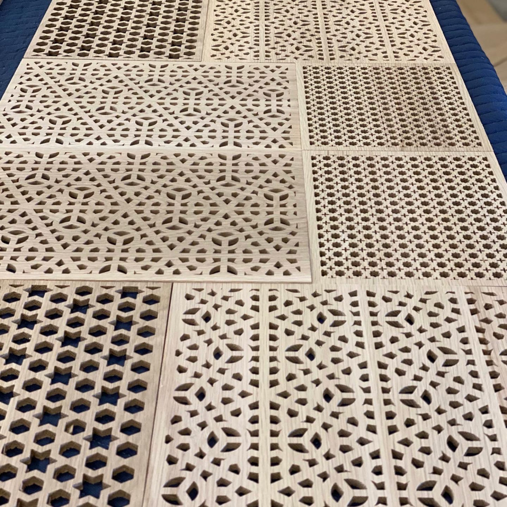 Custom Solid Rift White Oak Sideboard Salón Los Ángeles de Angel