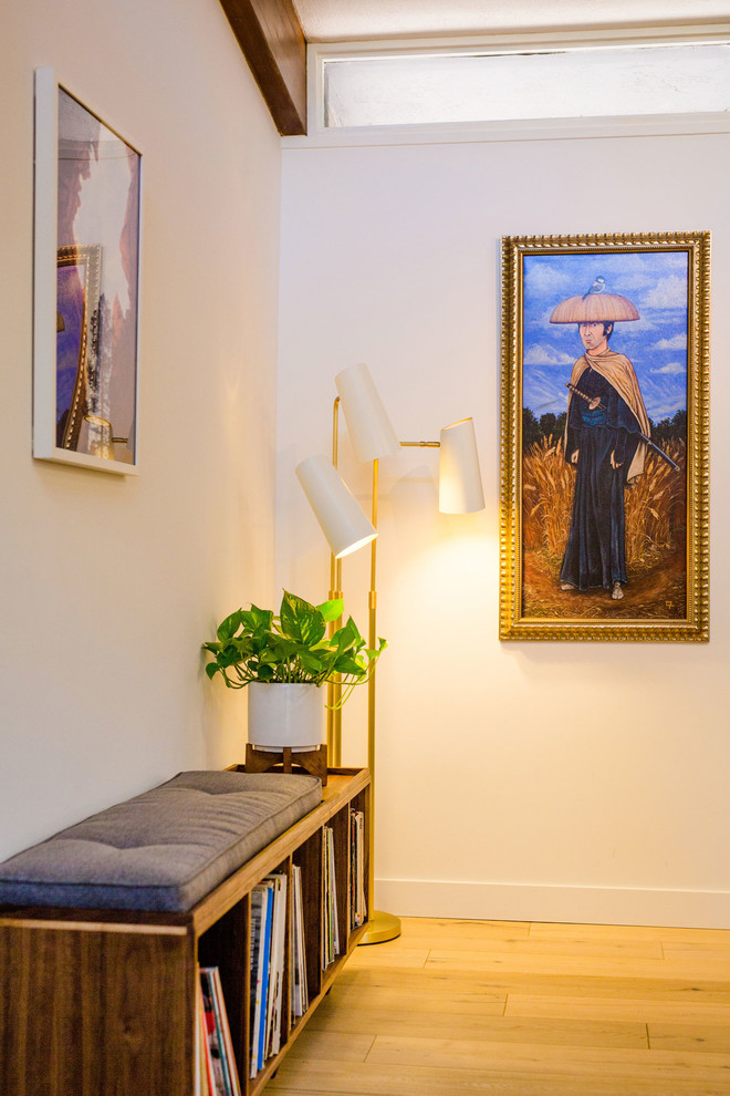 Custom Vinyl LP Storage Bench Eclectic Living Room Phoenix by