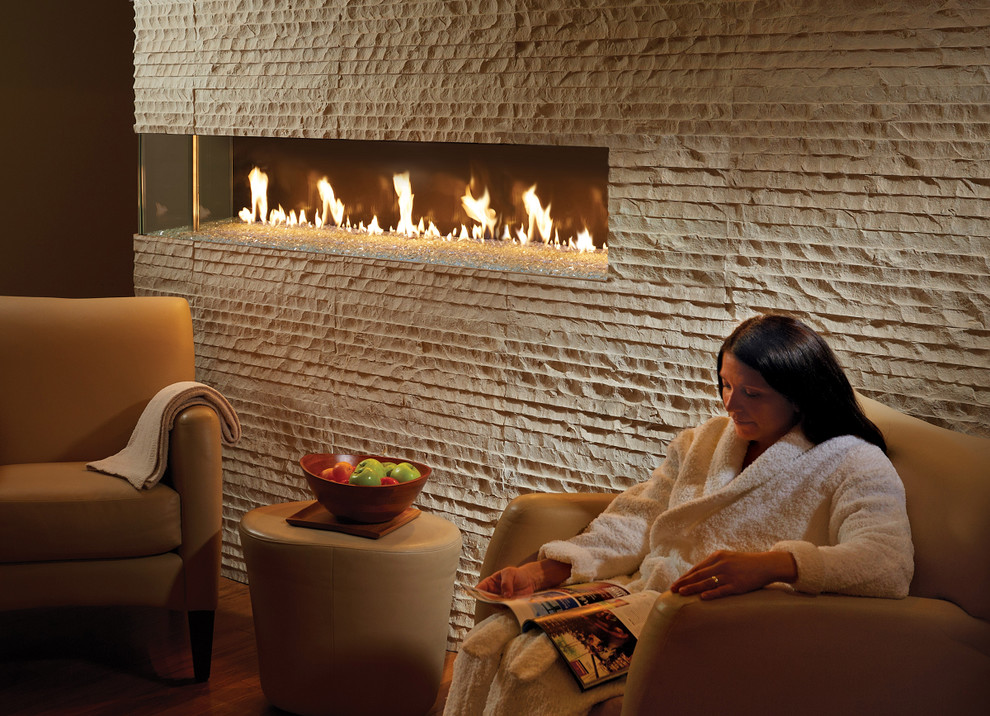 DaVinci Custom Fireplaces Contemporary Living Room Seattle by