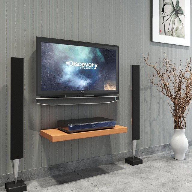 DecorNation Apollo Set Top Box TV/DVD Player Shelf (24In ...