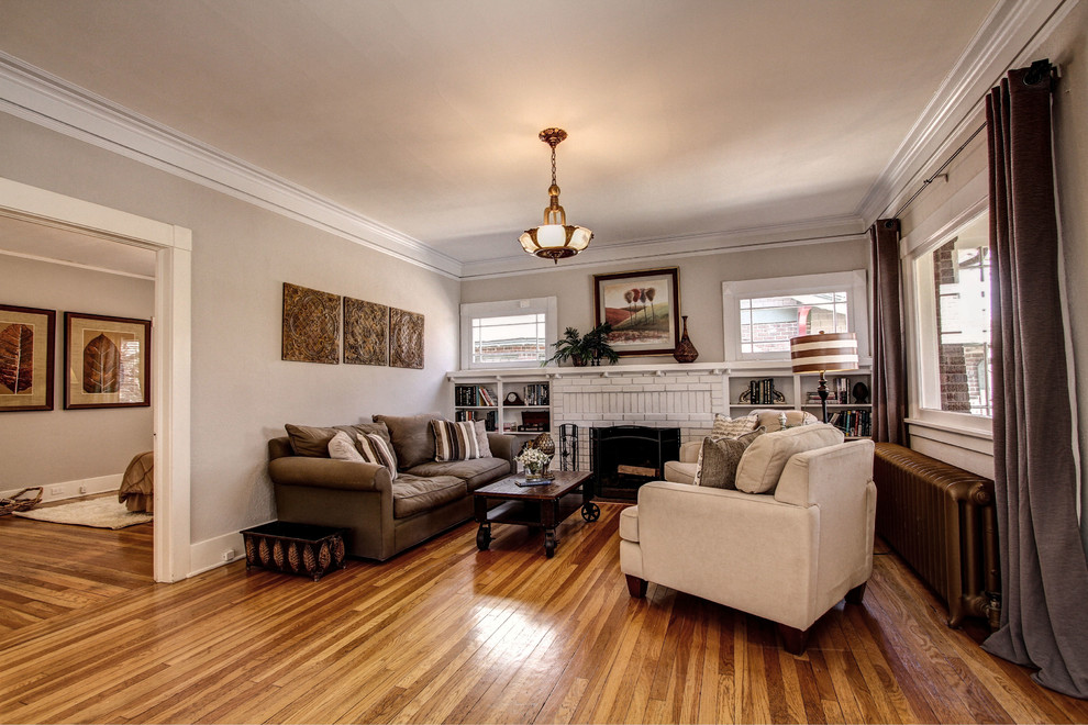 Denver Home Staging, Steele Street Craftsman Living Room Denver