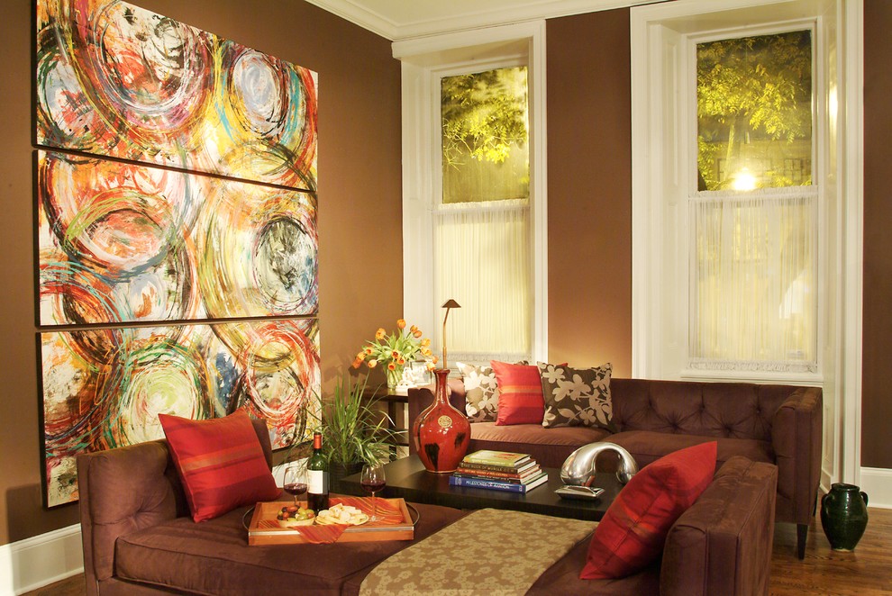 Photo of a modern living room in Philadelphia.