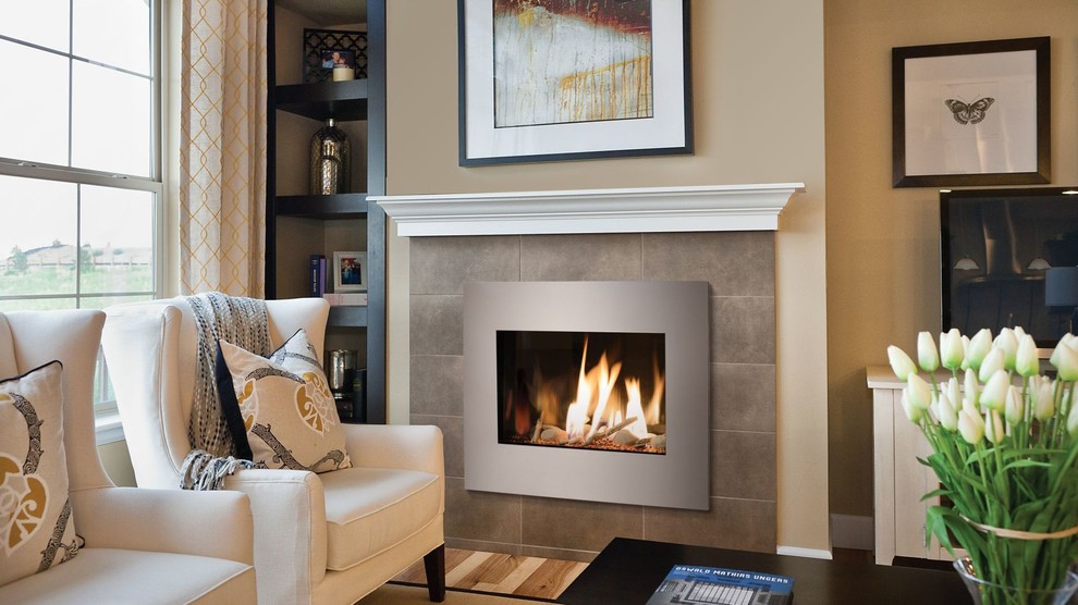 Direct Vent Gas Fireplaces Traditional Living Room Boston by