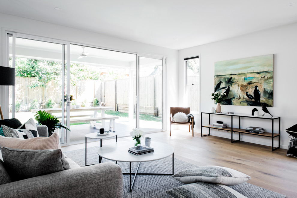 Example of a danish living room design in Brisbane