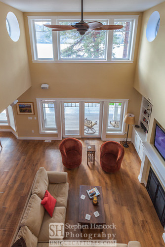 Example of a classic living room design in Vancouver
