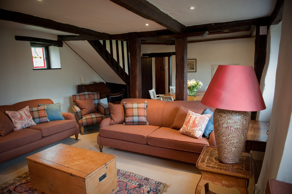 Living room - traditional living room idea in Dorset