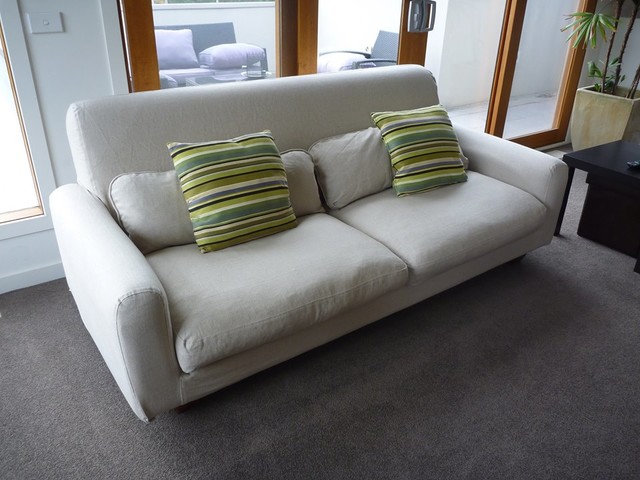 Double Nikkala IKEA Sofa rejuvenation - Contemporary - Living Room -  Melbourne - by Comfort Works Custom Slipcovers | Houzz
