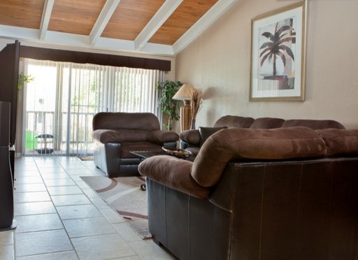 World-inspired living room in Orlando.