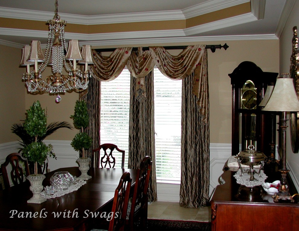 Draperies & Panels Traditional Dining Room Birmingham by The Interiors Workroom, Inc Houzz