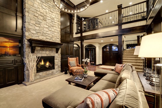 dream living room with fireplace