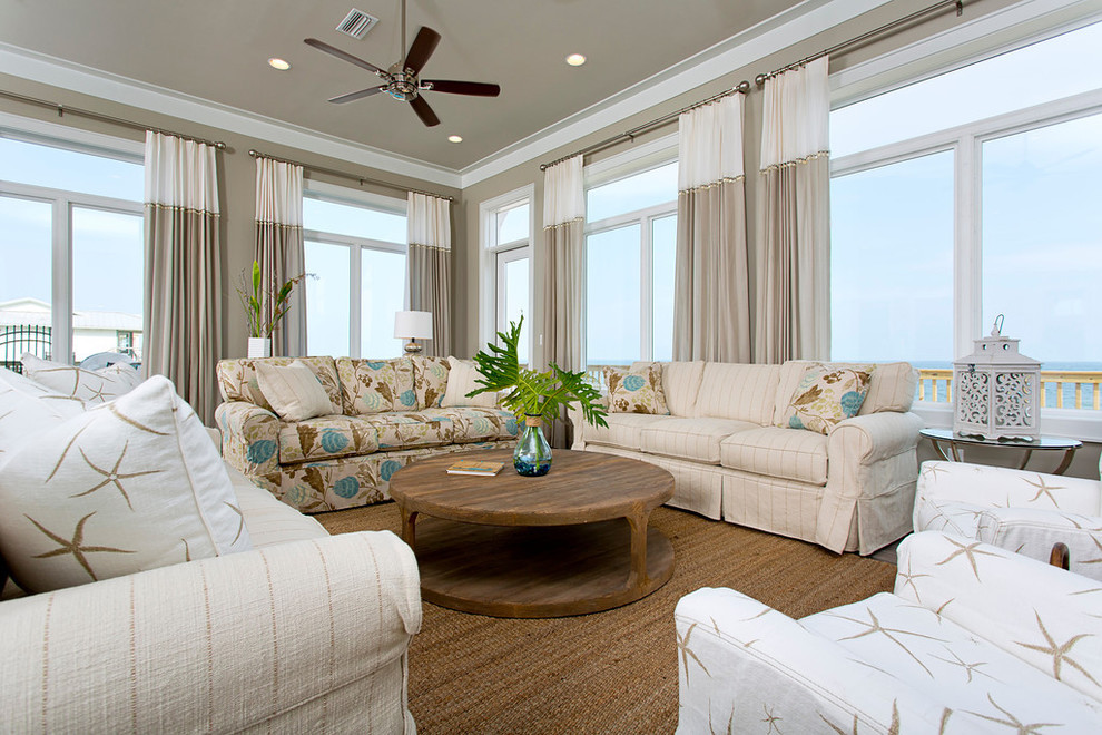 Maritimes Wohnzimmer in Miami