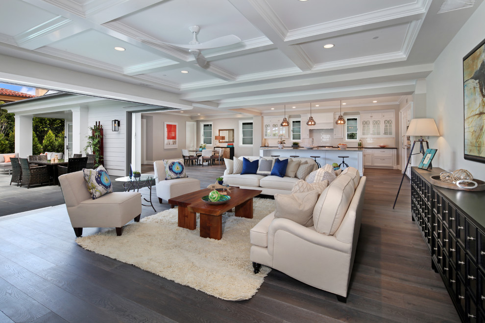 Inspiration for a beach style living room in Orange County.