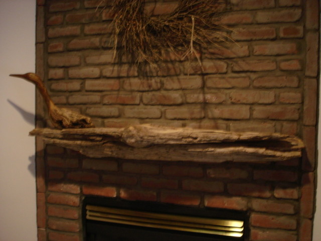 Driftwood Mantle Houzz, Driftwood Fireplace Surround