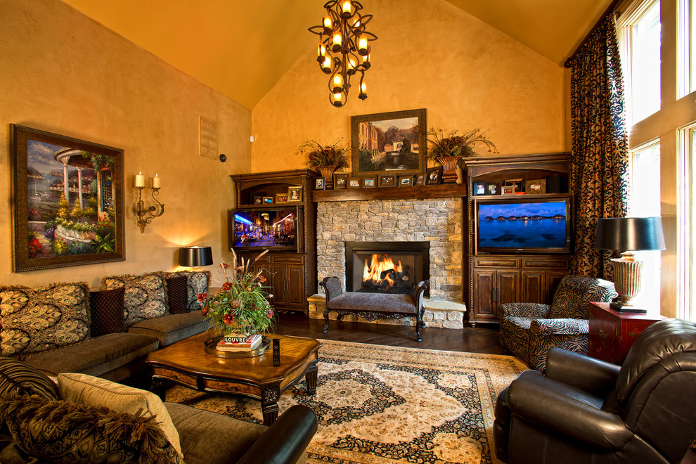 Dual TV's Living room Traditional Living Room Other by