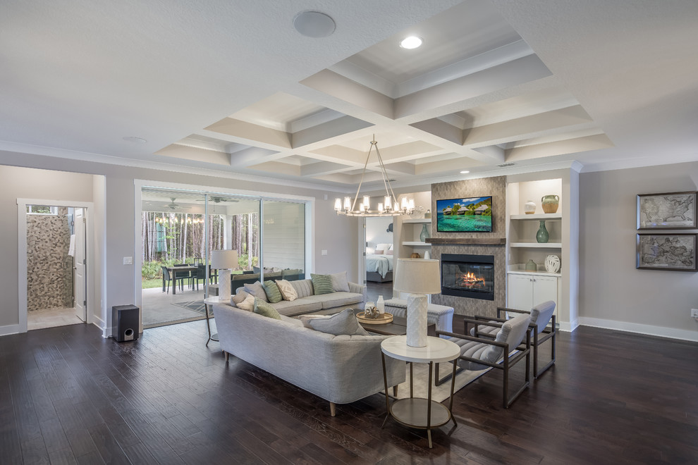 Durbin Creek Estates Avalon II Contemporary Living Room Jacksonville by Dream Finders