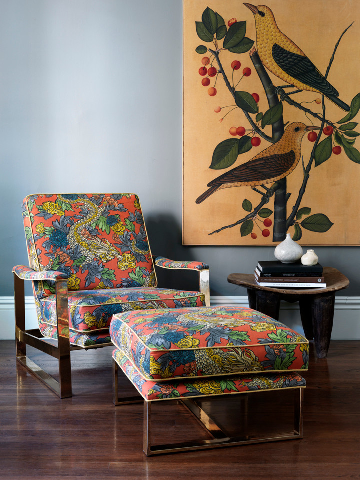 DwellStudio for Robert Allen Decorative Modern Prints Living Room