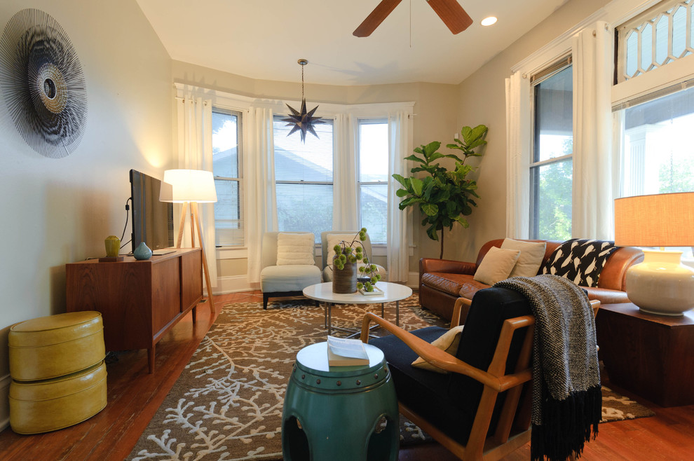 Early 20th Century Residence Traditional Living Room Austin by