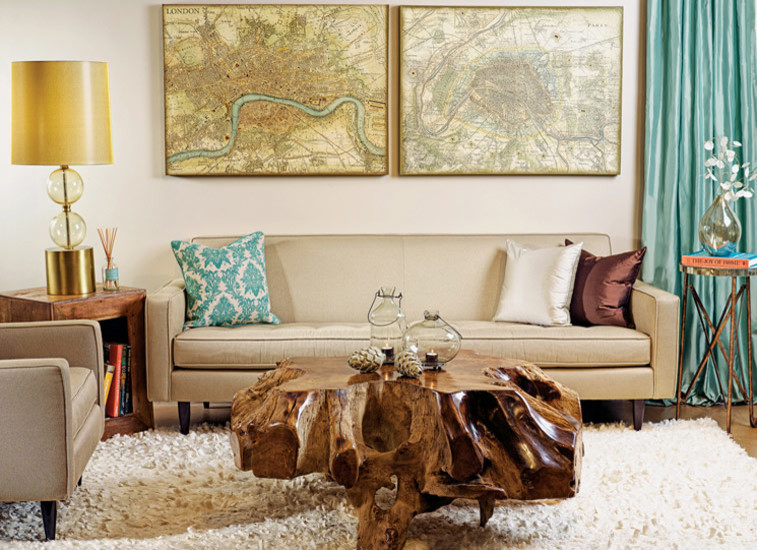 Earthy Modern Eclectic Living Room Houston By High Fashion Home Houzz
