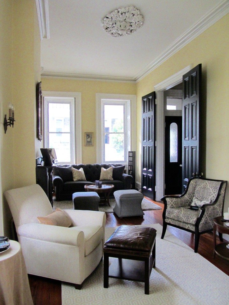 Living room - eclectic living room idea in Philadelphia