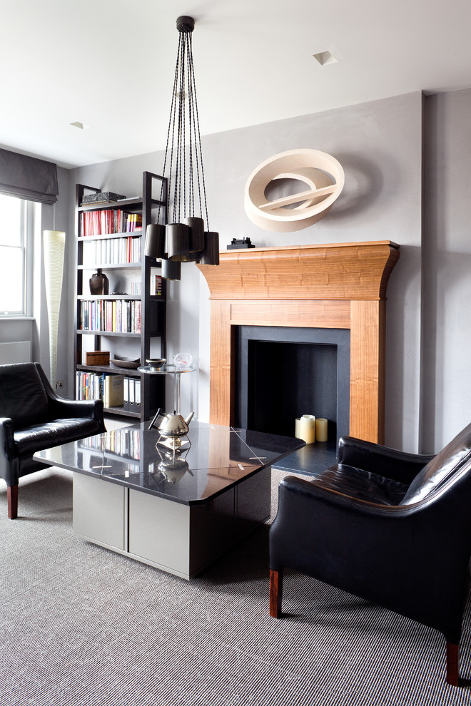 Inspiration for a contemporary living room in London.