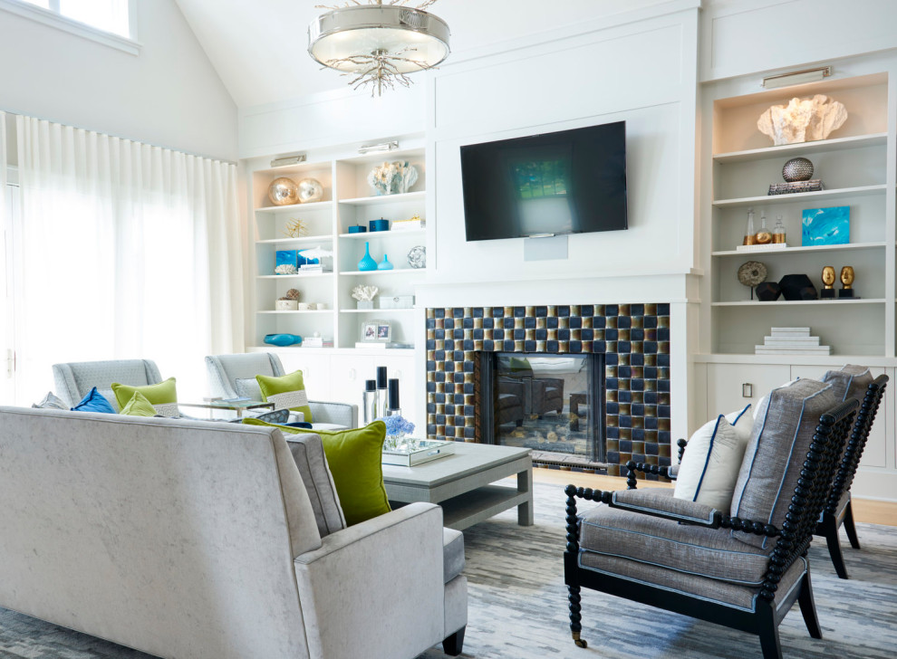 EATONS NECK / CONTEMPORARY Transitional Living Room New York by