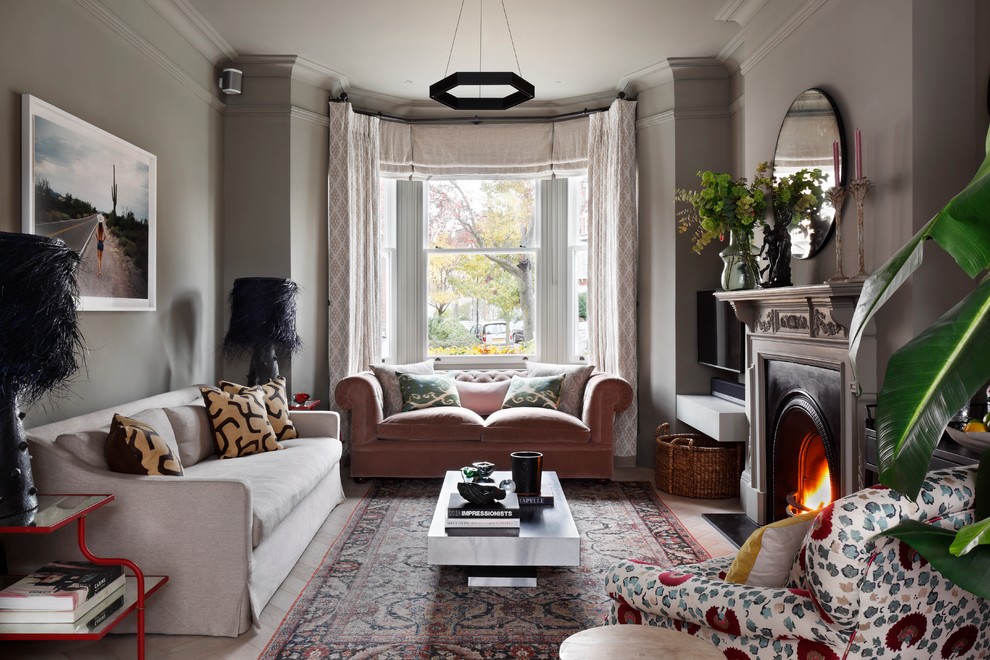 Bohemian living room in London.