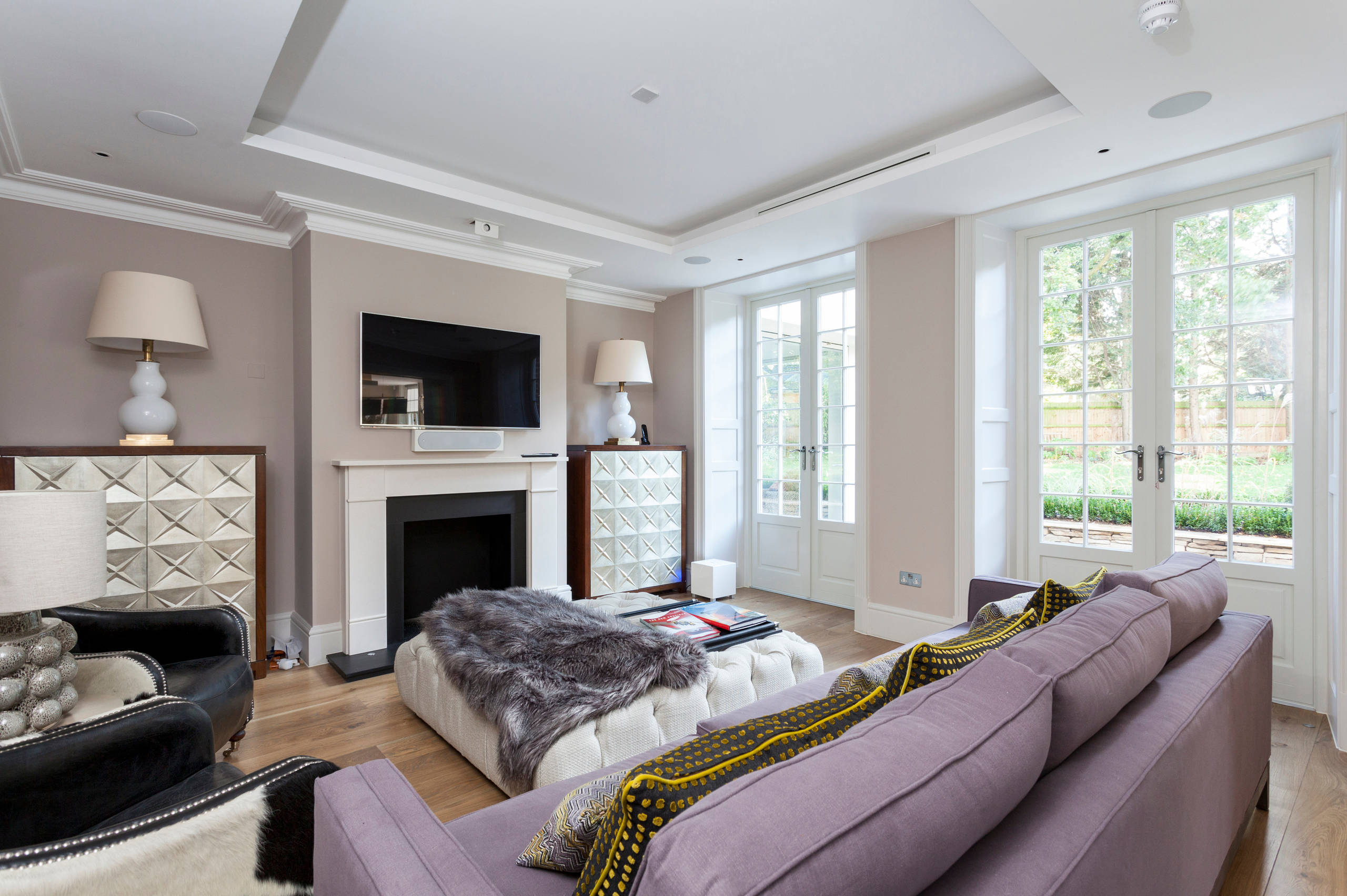 lilac living room