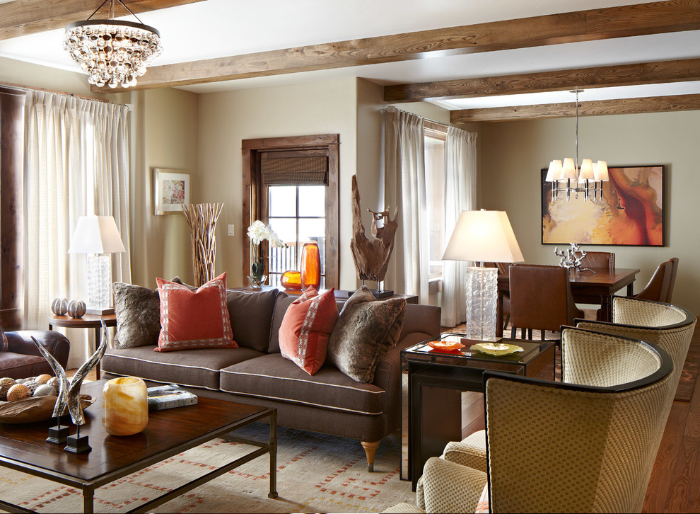 Inspiration for a classic living room in Denver.
